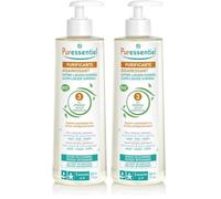 Puressentiel Sapone Surgras Liquido, 3 Oli essenziali BIO, Antibatterico, Viso, Mani e Corpo, Pelli secche, sensibili e reattive, Detersione Delicata, Formato Convenienza, 500 ml (Confezione da 2)