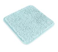 PureSwan Piccolo tappeto da bagno 30,5 x 30,5 cm, lavabile e assorbente, antiscivolo, in morbida ciniglia, per bagno, doccia, lavandino (acqua)