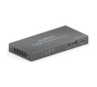 PT-SP-HD12-48G - Splitter HDMI, 2 porte, 8K 60 Hz, scaler, de-embedding audio