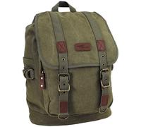 PureTrash Zaino Canvas Oliva Retro Zaino Da Città Cotone Vintage