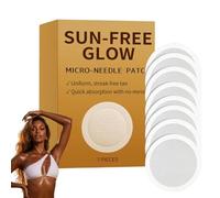PurevLab Sun Free Glow Patch, 2026 New Sunless Tanning Nano Microneedle Patch, Sun Free Glow Micro Needle Patch Tanning for Even Bronze Skin Tone (1box)