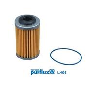Purflux Filtro olio cartuccia L496 per Cadillac, Saab, Opel, Alfa Romeo