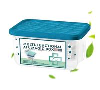 Purificatore aria - contenitore deodorante | modulo rimozione polveri | 350ml compatto filtrazione ambientale custodia neutralizzante camera bagno cucina ufficio seminterrato garage