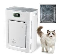 Purificatore d aria P358, H13 Hepa, 2500 piedi quadrati, PM2.5 automatico(White&Grey)