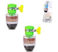Purificatore d'acqua al carbone magico, filtro per rubinetto dell'acqua al carbone attivo a 6 strati, risparmio idrico e forte pressione, adatto per rubinetti da 1/2 pollice a 3/4 pollice