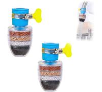Purificatore d'acqua al carbone magico, filtro per rubinetto dell'acqua al carbone attivo a 6 strati, risparmio idrico e forte pressione, adatto per rubinetti da 1/2 pollice a 3/4 pollice