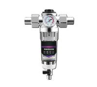 Purificatore d'acqua da 5000 l/h, prefiltro di lavaggio, filtro dell'acqua, sistema purificazione centrale 40 um, rete in acciaio inossidabile(B)