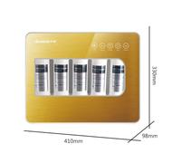 Purificatore d'acqua da cucina Sistema di purificazione dell'acqua Ultrafiltro domestico a 5 stadi Filtro banco for acqua potabile diretta(Gold suit)