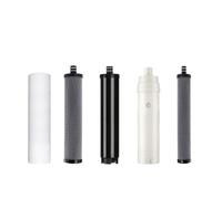 Purificatore d'acqua, filtro for acqua Direct Drink sotto il lavandino a 5 stadi, acciaio inossidabile, rimuove ruggine, sabbia, cloro residuo, microrganismi(Filter element 1 set,U-K)