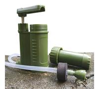 Purificatore d'acqua manuale - attrezzatura esterna, filtro 'acqua di emergenza | di filtrazione portatile per campeggio, escursionismo, preparazione alla sopravvivenza, pompa a mano