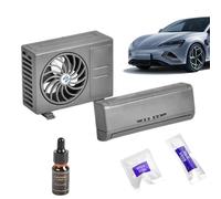 Purificatore d'aria automatico per auto - Diffusore di deodorante solare, 3 aromi con oli essenziali, ornamento decorativo elegante, mini dispenser di profumo portatile | Per scrivania nella cabina