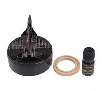 Purificatore d'aria e diffusore per veicoli con rotazione ad energia solare e stile combattente, rilascia profumo naturale da pastiglie profumate a base vegetale per aria pulita (Lemon)