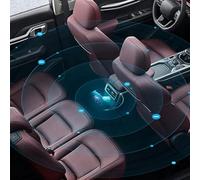 Purificatore d'aria per auto con funzionamento silenzioso per l'uso in veicoli e ambienti compatti per supportare aria più pulita (USB nero)