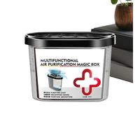 Purificatore D'aria Per La Casa - Scatola Portatile Per Il Controllo 'umidità A Base Vegetale Da 500 Ml, Filtro 'aria Non Elettrico | Design Poligonale Compatto 15,5x8,5x8 Cm Leggero 300 G Val