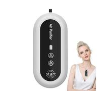 Purificatore d'aria personale - Purificatore d'aria portatile, mini generatore di ioni negativi | Collare ionizzatore d'aria portatile, filtro leggero, deodorante da viaggio, caricatore USB