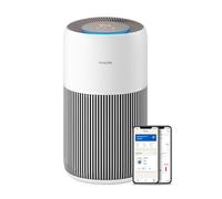 Purificatore d'Aria Philips Serie 2200, HEPA NanoProtect + Filtro a Carboni Attivi, CADR 400m³/h per ambienti fino a 140m², utile contro allergie, Ultra-silenzioso, Filtro intelligente (AC2210/10)