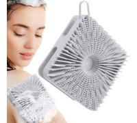 Purificatore del corpo in silicone, massaggiatore del cuoio capelluto per capelli, purificatore di lavaggio a testa in silicone bifacciale, massaggiatore 2 in 1 del cuoio capelluto, loofah esfoliante