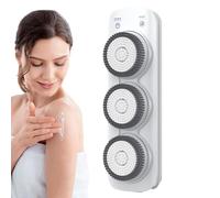 Purificatore elettrico per la schiena - Spazzola da doccia elettrica per il corpo - Spazzola da bagno automatica a parete - Spazzola per il corpo a parete con setole morbide, spazzola per doccia C