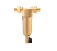 Purificatore prefiltro controlavaggio Copertura in rame a rete in acciaio inossidabile da 40 micron Prefiltro for tutta la casa Fornire acqua pulita e rinfrescante(0.5 inch loose joint)