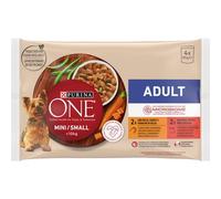 PURINA 12 CONFEZIONI - ONE Mini/Small Active POLLO MANZO in Salsa GR85 X4 8445