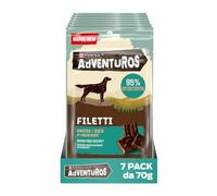 PURINA ADVENTUROS High Meat Snack per Cani Adulti con Anatra 7 Confezioni da 70g