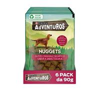 Purina Adventuros Snack Cane Nuggets al Gusto Cinghiale - 6 Buste da 90 g Ciascuna