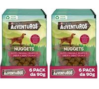 Purina Adventuros Snack Cane Nuggets al Gusto Cinghiale - 6 Buste da 90 g Ciascuna (Confezione da 2)