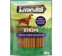 Purina Snack per cani adulti Adventuros Strips con cervo 6 confezioni da 90 g