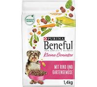 Purina Beneful Cibo per cani per piccoli intenditori, secco per razze di piccole dimensioni, con manzo, confezione da 6 (6 x 1,4 kg)