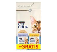 PURINA Cat Chow 3in1 Alimento ricco di tacchino 1,5 kg + 2 bustine GRATIS