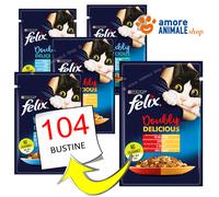 PURINA Cat FELIX → Doubly Delicius - 85 gr - GUSTI MISTI - Umido Gatto, Gatti