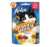 Purina Cat Felix Party Mix Original con Pollo, Fegato e Tacchino - Purina Cat Felix Party Mix Original con Pollo, Fegato e Tacchino - Confezione da 60 Gr, 30/08/2025