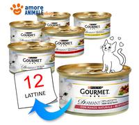 PURINA Cat GOURMET Diamant → CARNI Squisite - 85 gr - GUSTI MISTI - Per Gatto
