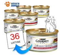 PURINA Cat GOURMET Diamant → CARNI Squisite - 85 gr - GUSTI MISTI - Per Gatto