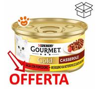 GOURMET Gold Casserole Lattina Multipack 24x85G MANZO E POLLO IN SALSA DI POMODORO