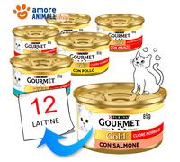 PURINA Cat GOURMET Gold → CUORE MORBIDO - 85 gr - GUSTI MISTI - Umido per Gatto