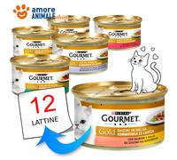 PURINA Cat GOURMET Gold → DADINI in Salsa - 85 gr - GUSTI MISTI - Umido Gatto