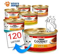 PURINA Cat GOURMET Gold → DELIZIE IN SALSA - 85 gr - GUSTI MISTI - Umido Gatto