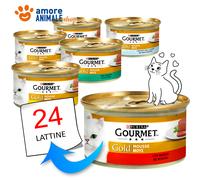 Purina Cat Gourmet Gold Mousse con Agnello e Squisiti Fagiolini - Purina Cat Gourmet Gold Mousse con Agnello e Squisiti Fagiolini - Lattina Da 85 Gr - CONFEZIONE RISPARMIO