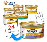 PURINA Cat GOURMET Gold → PATE' e Verdure - 85 gr - GUSTI MISTI - Umido Gatto
