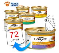 PURINA Cat GOURMET Gold → PATE' e Verdure - 85 gr - GUSTI MISTI - Umido Gatto