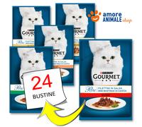 PURINA Cat GOURMET Perle → FILETTINI in Salsa - 85 gr - GUSTI MISTI - Per Gatto