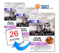 PURINA Cat PRO PLAN → KITTEN, Nutrisavour In Salsa di Tacchino - 85 gr - Gatto