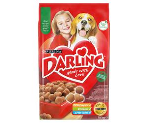 PURINA Darling con una deliziosa miscela di manzo e pollo 10 kg
