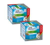 Purina Dentalife Cane Snack per l'Igiene Orale, per Cani di Taglia Piccola, 2 Confezioni da 54 Sticks Ciascuna, per un Totale di 108 Sticks - Formato Scorta