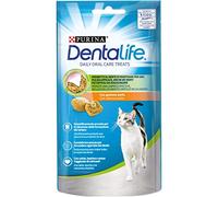 PURINA DENTALIFE Daily Oral Care Snack per l'Igiene Orale per Gatti Adulti con Pollo 8 Confezioni da 40g