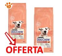 Purina Tonus Dog Chow Sensitive Cane Crocchette con Salmone 14 kg - Derma