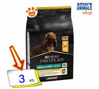 Purina Dog Pro Plan Adult Small & Mini Light Sterilised al Pollo Cani 3 Kg