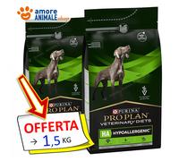 PURINA Dog PRO PLAN → Veterinary Diets HA, Hypoallergenic - 1,5 / 3 / 11 kg Cane