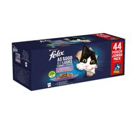 Purina Felix le Ghiottonerie in gelatina Multipack 44x85 gr - Selezioni mix carne-pesce - 1° ORDINE? scegli lo sconto BZR5 / BZR20 + 200 punti fedeltà